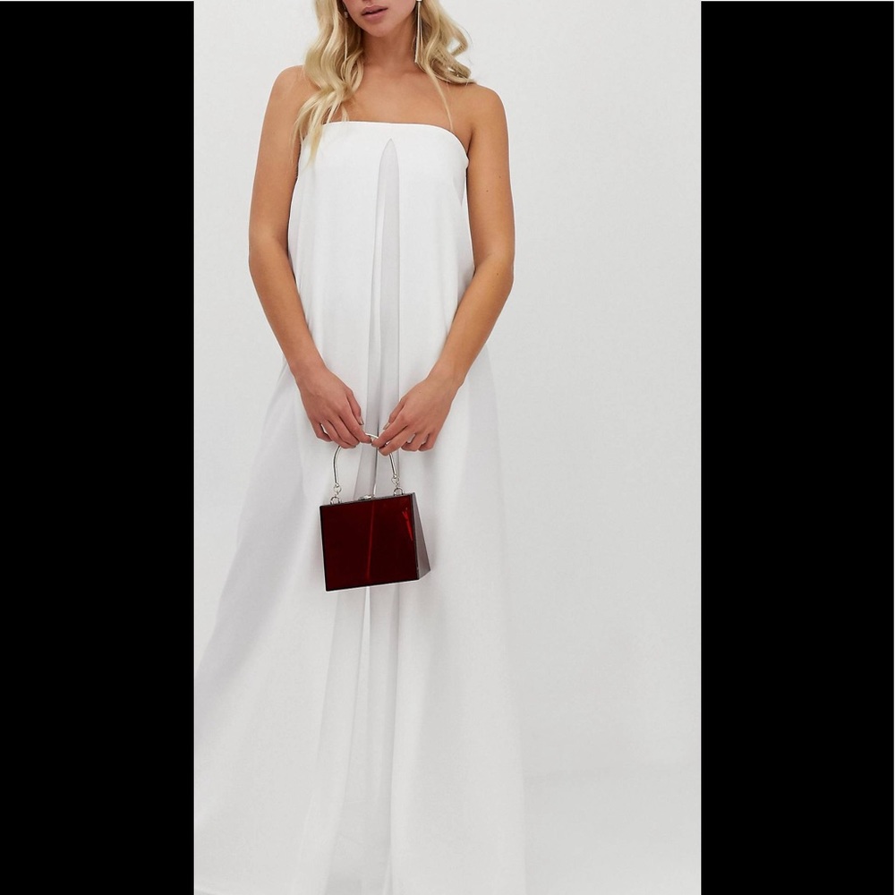 Asos bandeau wide leg jumpsuit